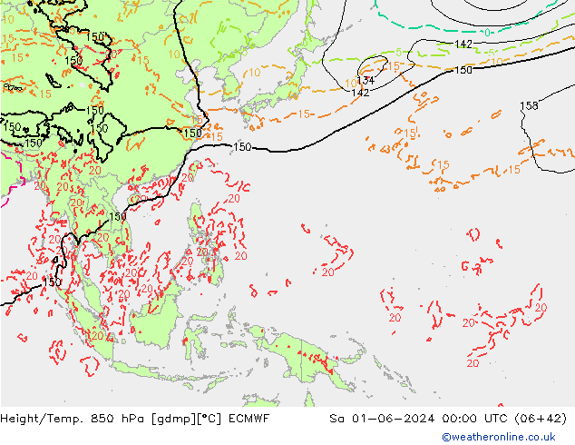 Z500/Regen(+SLP)/Z850 ECMWF za 01.06.2024 00 UTC