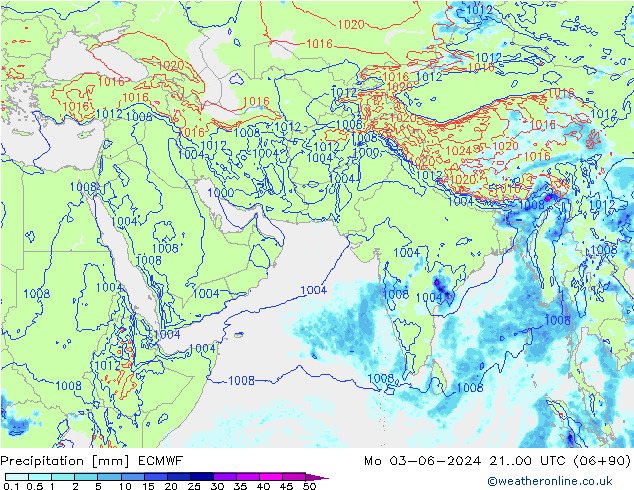 Yağış ECMWF Pzt 03.06.2024 00 UTC