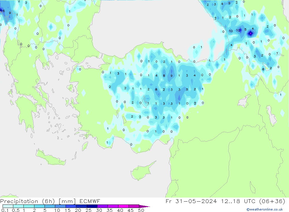 Z500/Rain (+SLP)/Z850 ECMWF Fr 31.05.2024 18 UTC