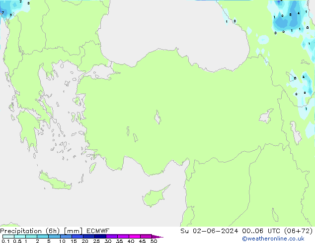 Z500/Rain (+SLP)/Z850 ECMWF Dom 02.06.2024 06 UTC