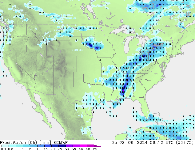 Z500/Rain (+SLP)/Z850 ECMWF Ne 02.06.2024 12 UTC