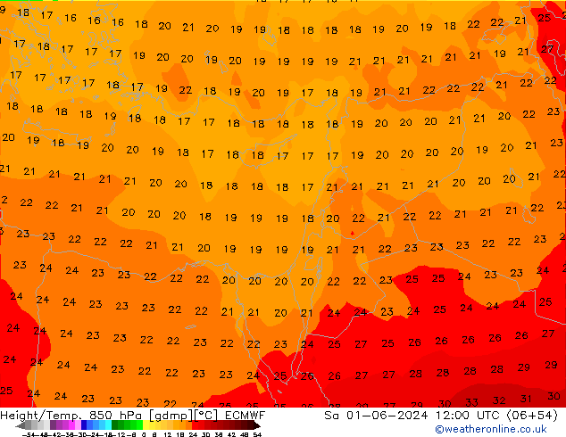 Z500/Rain (+SLP)/Z850 ECMWF So 01.06.2024 12 UTC