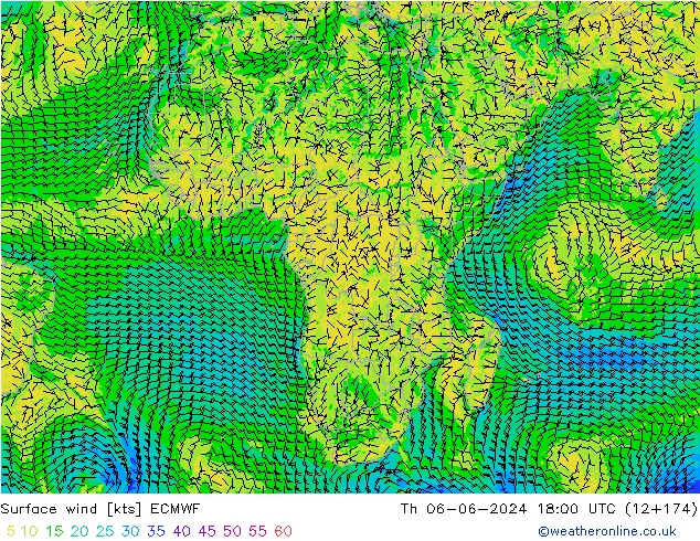  10 m ECMWF  06.06.2024 18 UTC