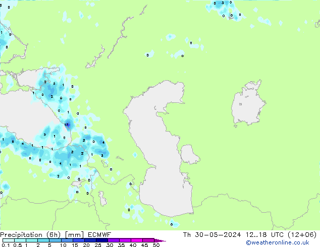 Z500/Yağmur (+YB)/Z850 ECMWF Per 30.05.2024 18 UTC