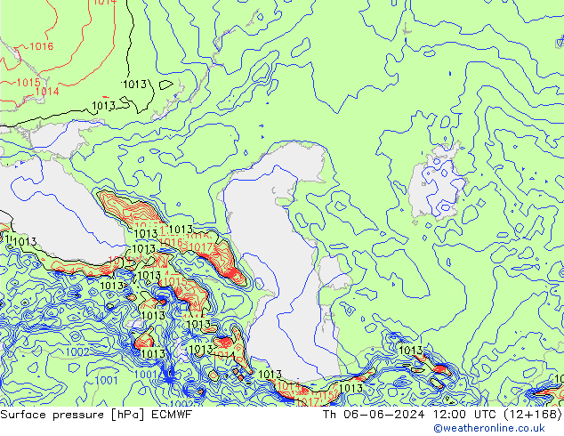 pression de l'air ECMWF jeu 06.06.2024 12 UTC