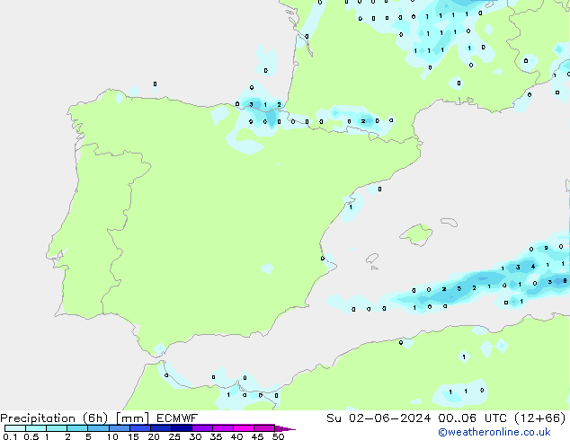 Z500/Rain (+SLP)/Z850 ECMWF dim 02.06.2024 06 UTC