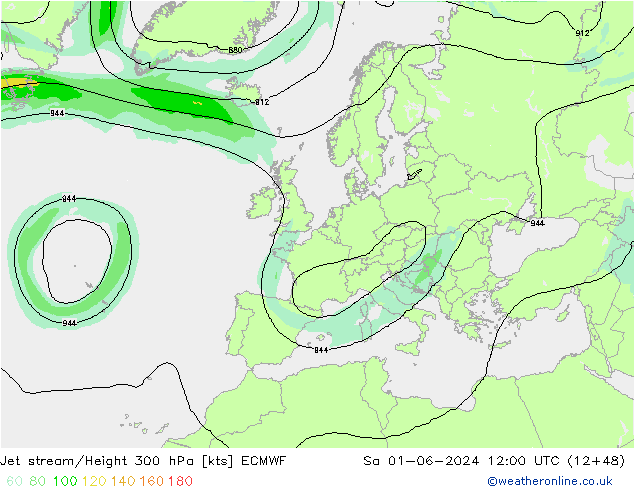 Polarjet ECMWF Sa 01.06.2024 12 UTC