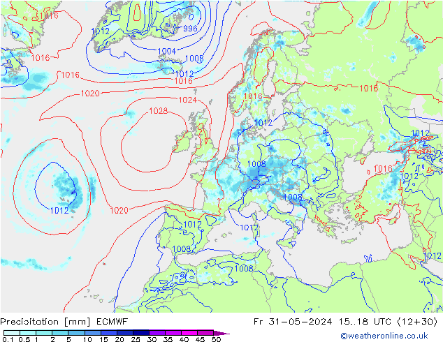 Precipitación ECMWF vie 31.05.2024 18 UTC