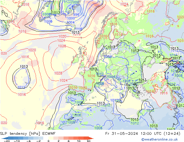 变压 ECMWF 星期五 31.05.2024 12 UTC