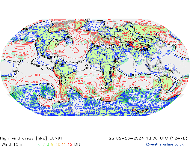 Windvelden ECMWF zo 02.06.2024 18 UTC