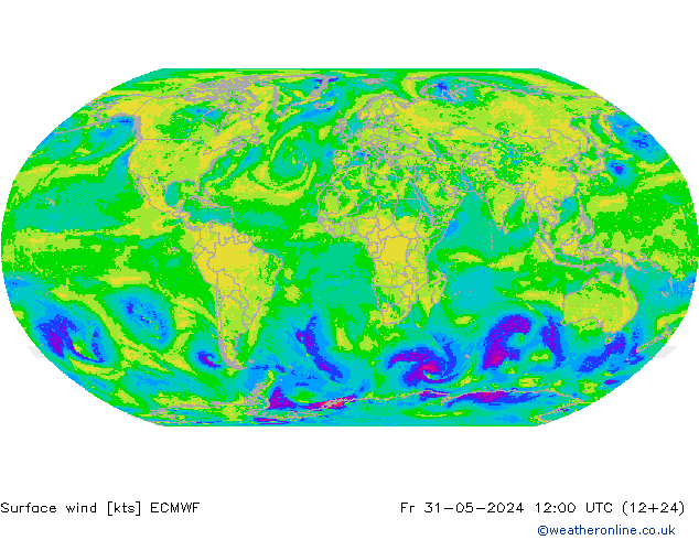 Prec 6h/Wind 10m/950 ECMWF Fr 31.05.2024 12 UTC