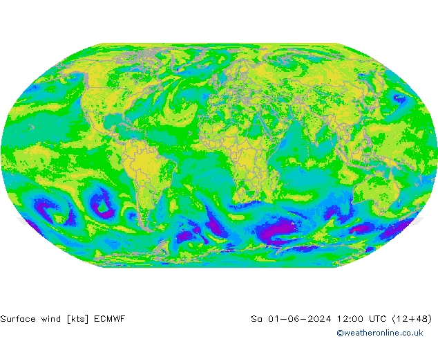 Yağış 6sa/Rüz. 10m/950 ECMWF Cts 01.06.2024 12 UTC