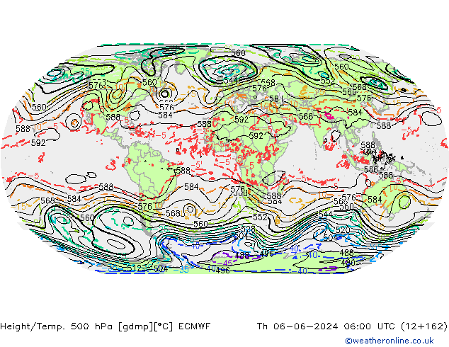 Z500/Regen(+SLP)/Z850 ECMWF do 06.06.2024 06 UTC