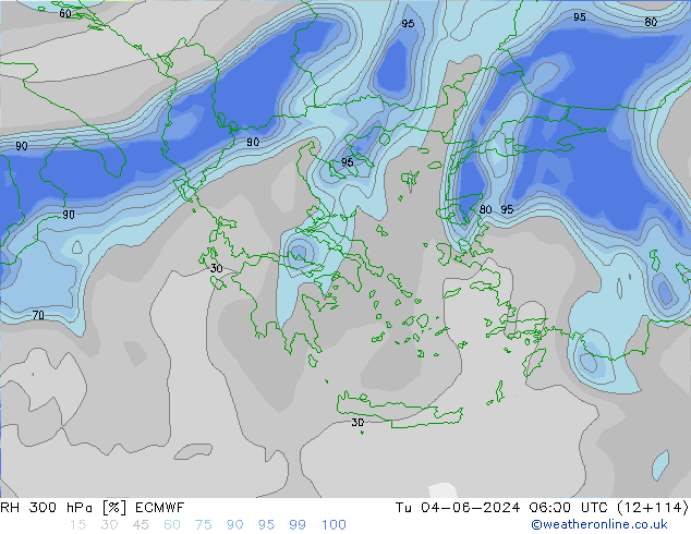 RH 300 hPa ECMWF mar 04.06.2024 06 UTC