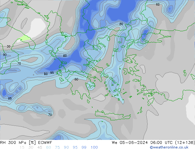 RV 300 hPa ECMWF wo 05.06.2024 06 UTC