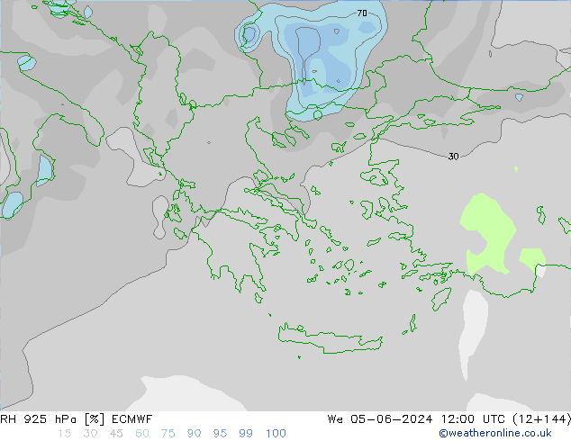 RH 925 hPa ECMWF We 05.06.2024 12 UTC