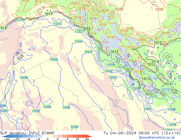 tendencja ECMWF wto. 04.06.2024 06 UTC