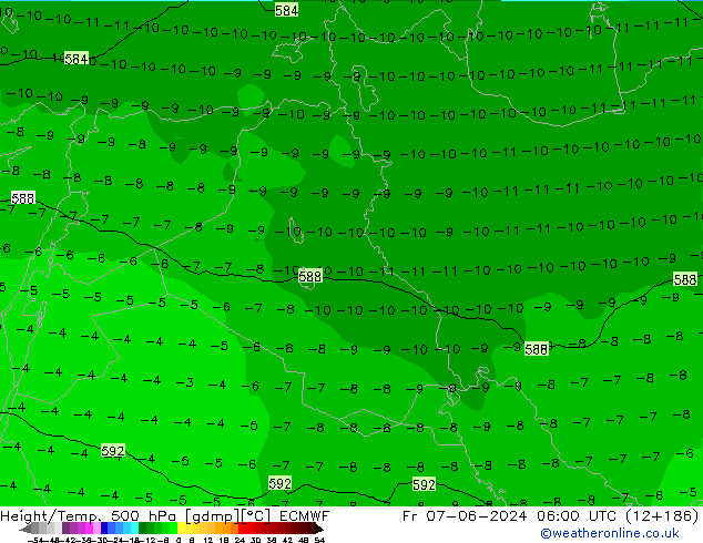 Z500/Rain (+SLP)/Z850 ECMWF Sex 07.06.2024 06 UTC