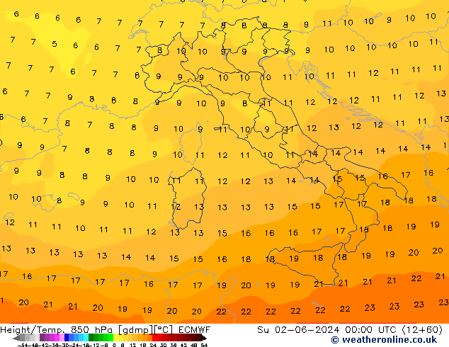 Z500/Regen(+SLP)/Z850 ECMWF zo 02.06.2024 00 UTC