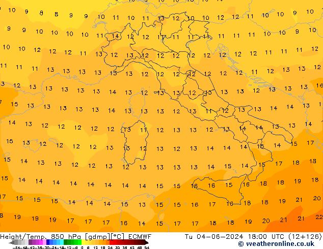 Z500/Rain (+SLP)/Z850 ECMWF  04.06.2024 18 UTC