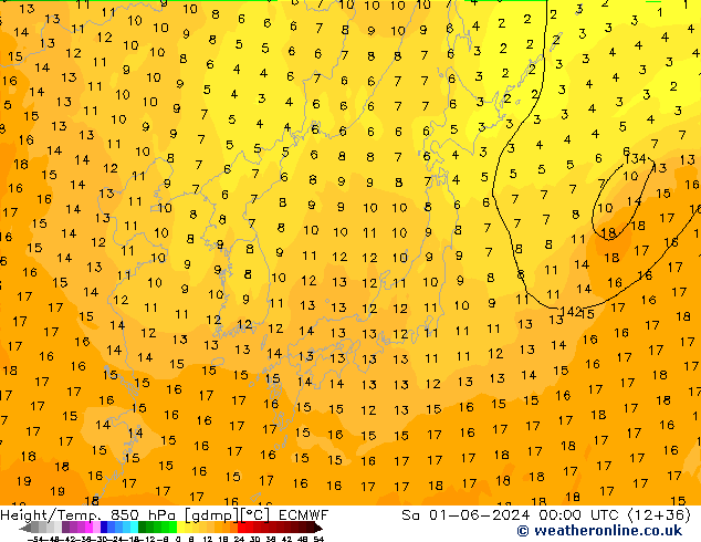 Z500/Rain (+SLP)/Z850 ECMWF sáb 01.06.2024 00 UTC