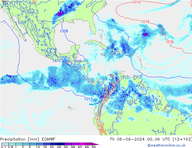 Precipitation ECMWF Th 06.06.2024 06 UTC