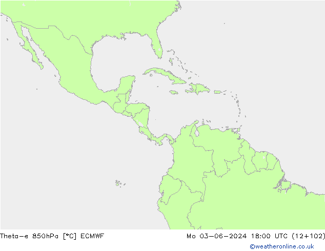 Theta-e 850hPa ECMWF  03.06.2024 18 UTC