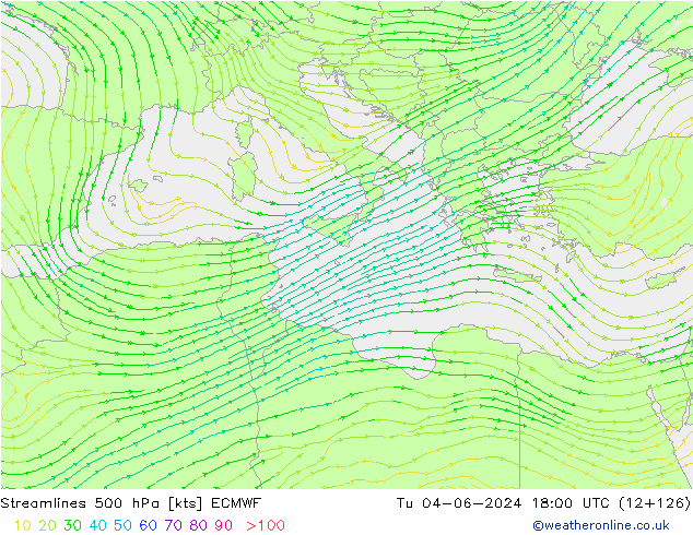  500 hPa ECMWF  04.06.2024 18 UTC