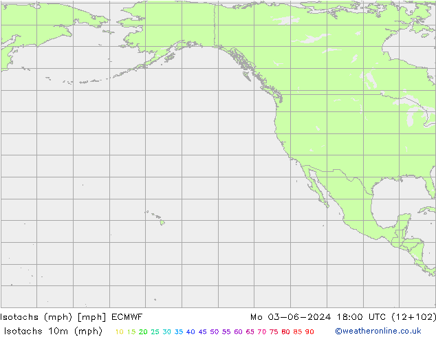 Isotachs (mph) ECMWF Mo 03.06.2024 18 UTC