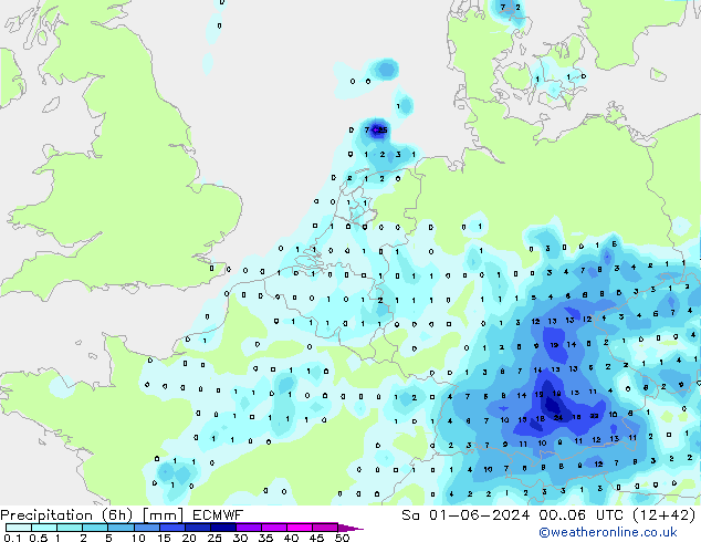 Z500/Regen(+SLP)/Z850 ECMWF za 01.06.2024 06 UTC