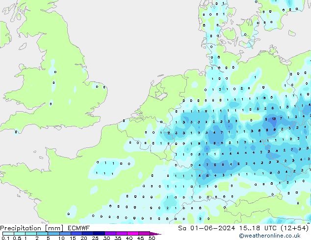 Yağış ECMWF Cts 01.06.2024 18 UTC