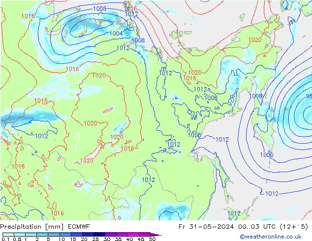 Yağış ECMWF Cu 31.05.2024 03 UTC