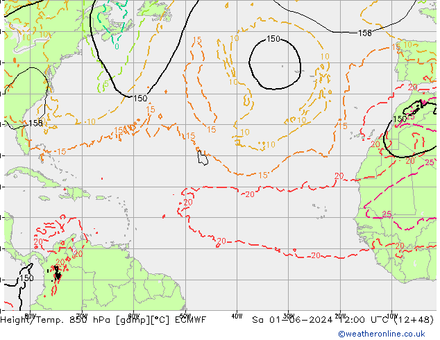 Z500/Rain (+SLP)/Z850 ECMWF sáb 01.06.2024 12 UTC