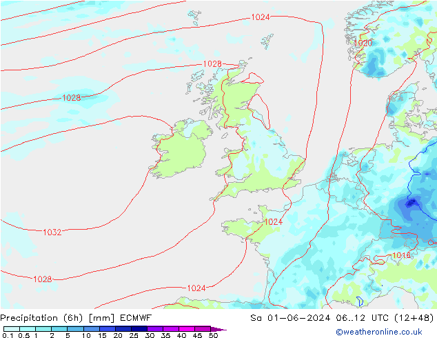 Z500/Regen(+SLP)/Z850 ECMWF za 01.06.2024 12 UTC