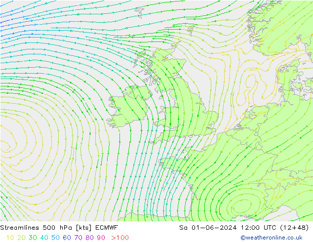  500 hPa ECMWF  01.06.2024 12 UTC