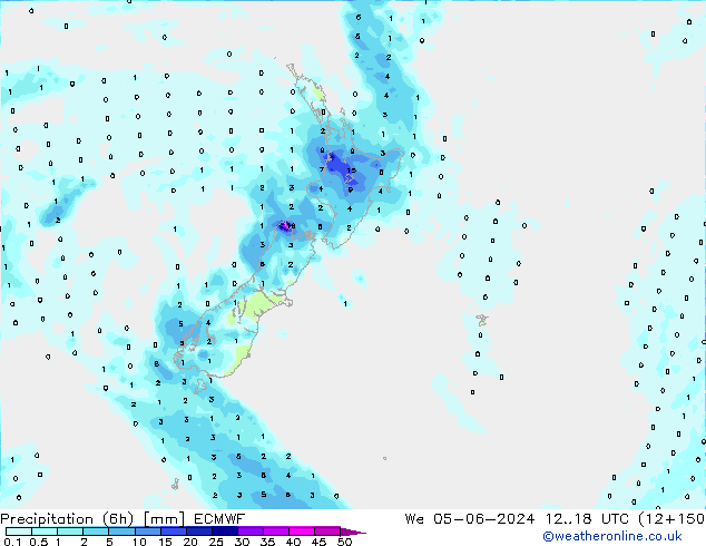 Z500/Rain (+SLP)/Z850 ECMWF St 05.06.2024 18 UTC