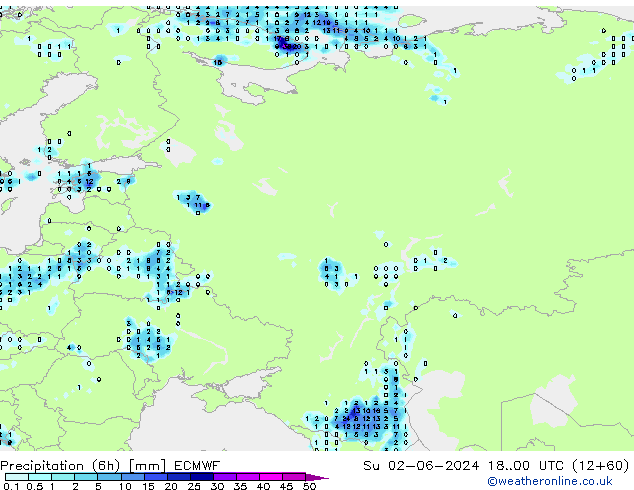 Z500/Regen(+SLP)/Z850 ECMWF zo 02.06.2024 00 UTC