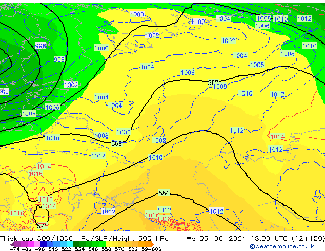 Thck 500-1000hPa ECMWF We 05.06.2024 18 UTC