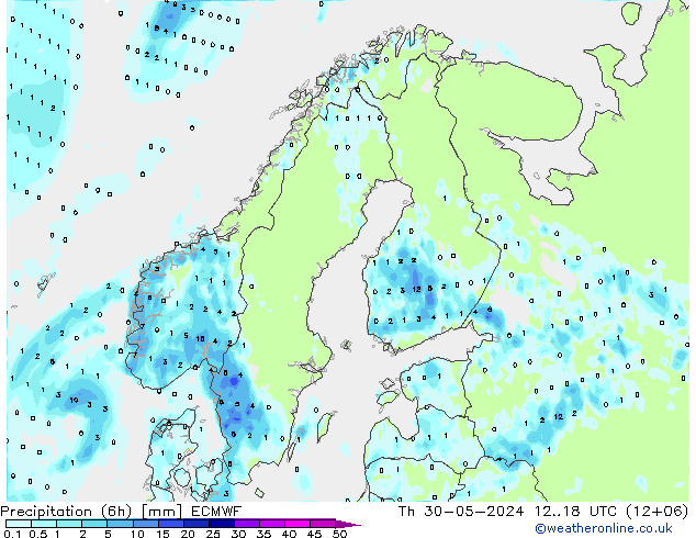 Z500/Rain (+SLP)/Z850 ECMWF Do 30.05.2024 18 UTC