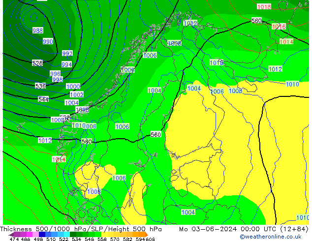 Thck 500-1000hPa ECMWF lun 03.06.2024 00 UTC