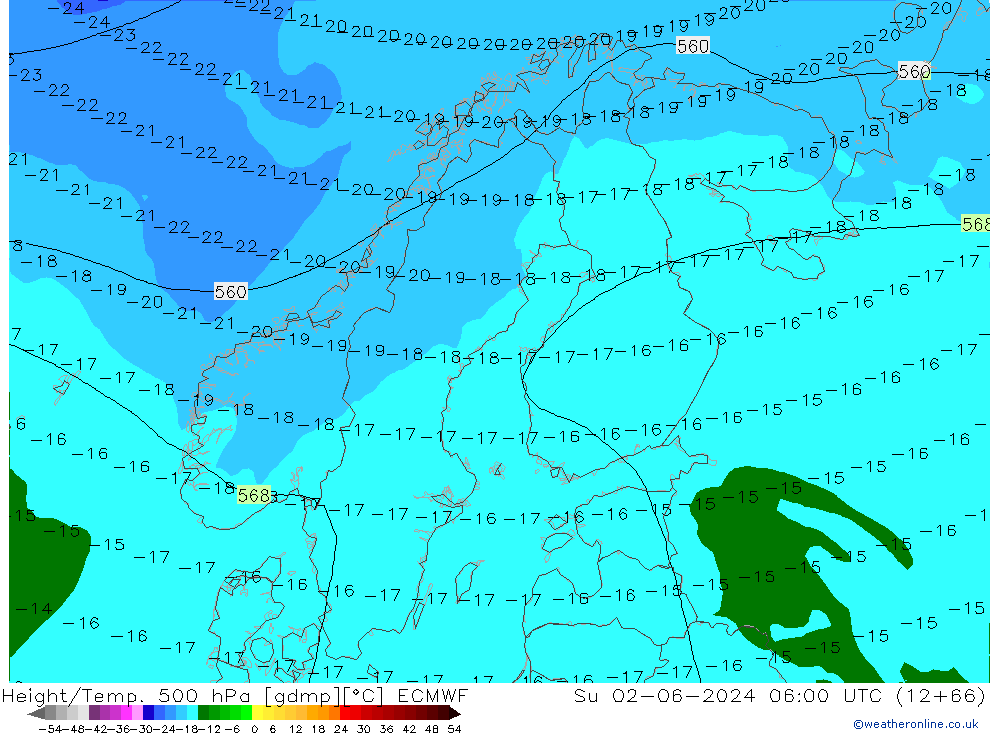 Z500/Rain (+SLP)/Z850 ECMWF dim 02.06.2024 06 UTC