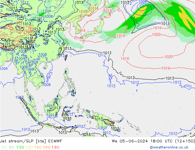 Jet stream/SLP ECMWF St 05.06.2024 18 UTC