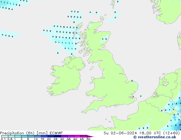 Z500/Regen(+SLP)/Z850 ECMWF zo 02.06.2024 00 UTC