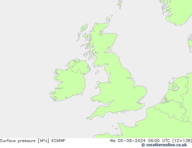 Surface pressure ECMWF We 05.06.2024 06 UTC