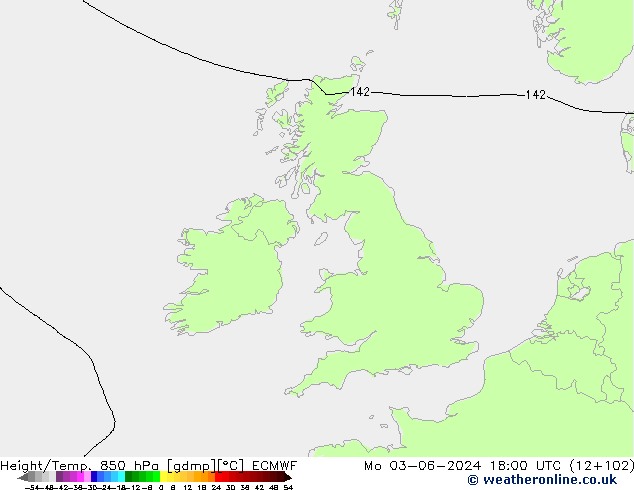 Z500/Rain (+SLP)/Z850 ECMWF  03.06.2024 18 UTC