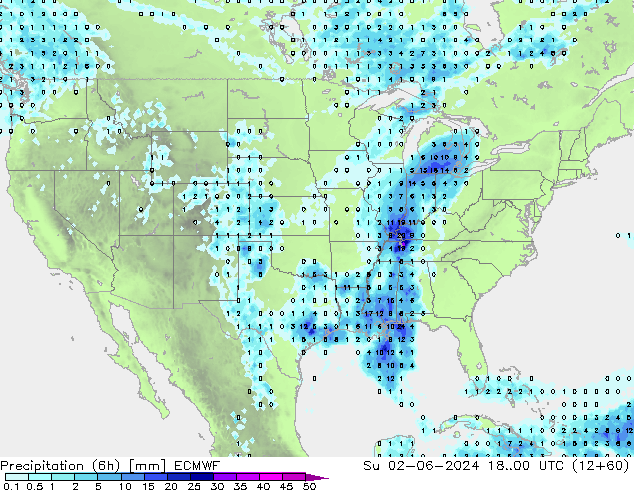 Z500/Regen(+SLP)/Z850 ECMWF zo 02.06.2024 00 UTC