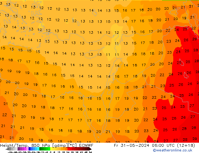 Z500/Rain (+SLP)/Z850 ECMWF Fr 31.05.2024 06 UTC