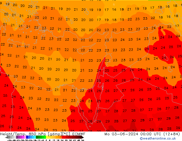 Z500/Rain (+SLP)/Z850 ECMWF Seg 03.06.2024 00 UTC