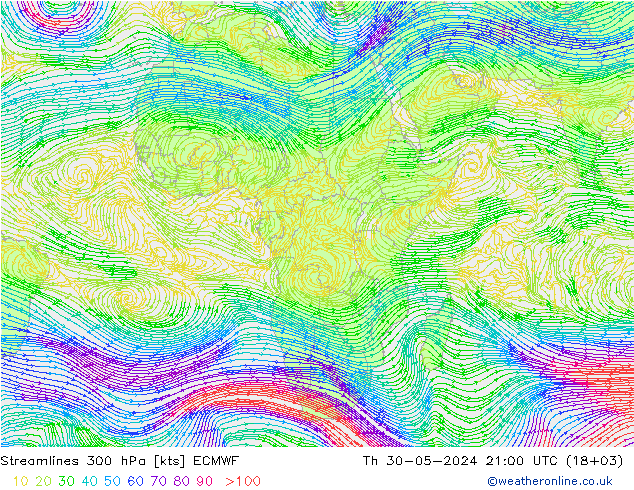  300 hPa ECMWF  30.05.2024 21 UTC