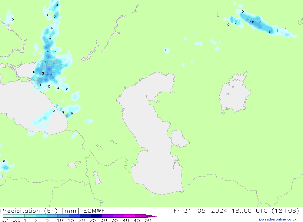 Z500/Rain (+SLP)/Z850 ECMWF ven 31.05.2024 00 UTC